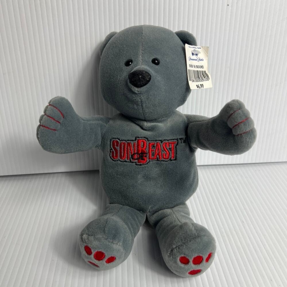 NWT Vintage Kings Island Paramount Parks The Son of Beast Roller Coaster Plush